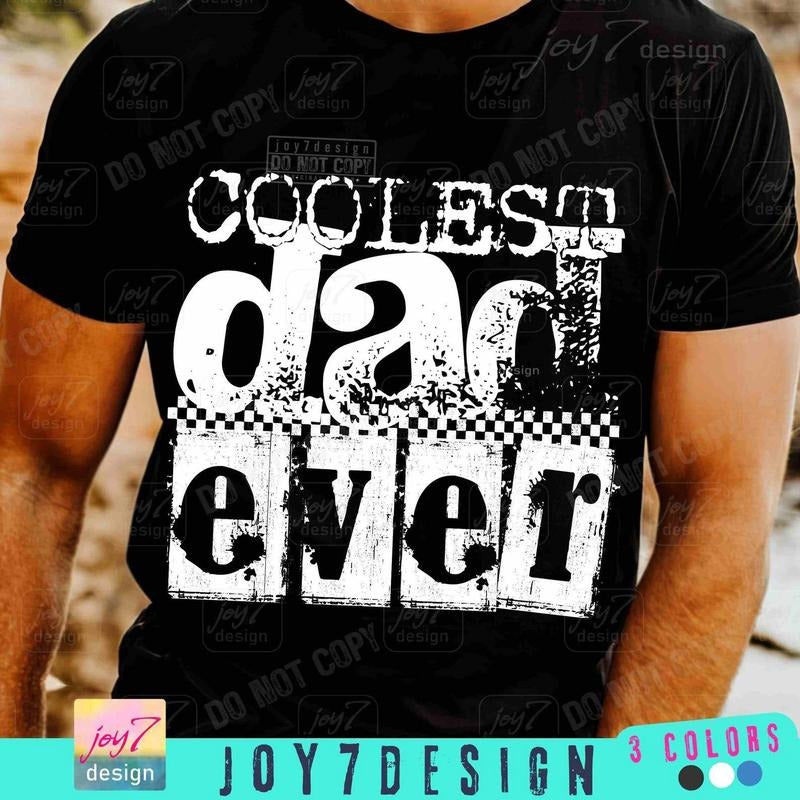 Coolest Dad Ever Retro Fathers Day Shirt, Retro Checker Dad shirt, Retro Dad funny shirt, Trendy Dad