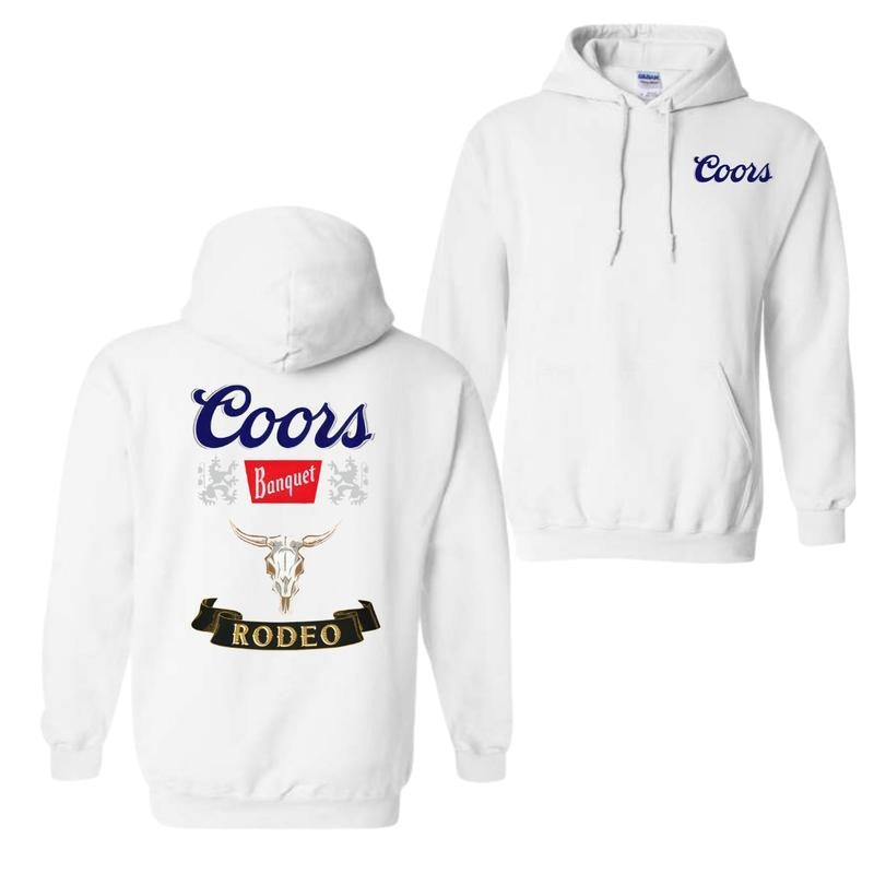 Coors Banquet Rodeo 2 Sided T-Shirt Sweatshirt Hoodie, For Men And Women, Trendy Shirt