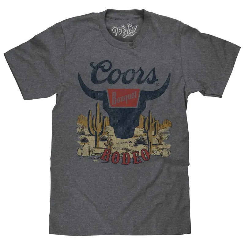 Coors Banquet Rodeo Desert T-Shirt - Graphite Heather