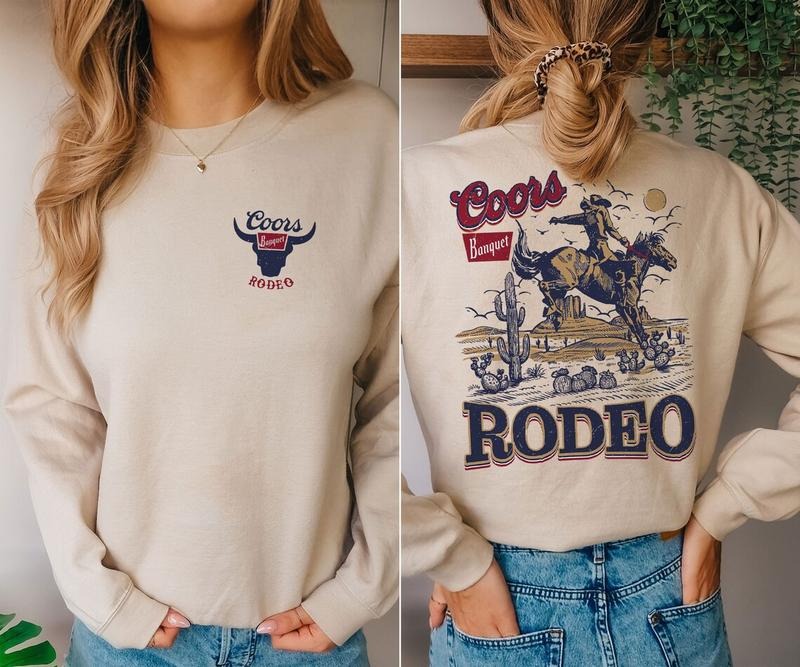 Coors Rodeo 90s Cowboy T-Shirt, Vintage 2000s Graphic Western Shirt, Retro Coors Tee, Rodeo Relaxed Adult Unisex Shirt, Wild West Gift Tops Underwear