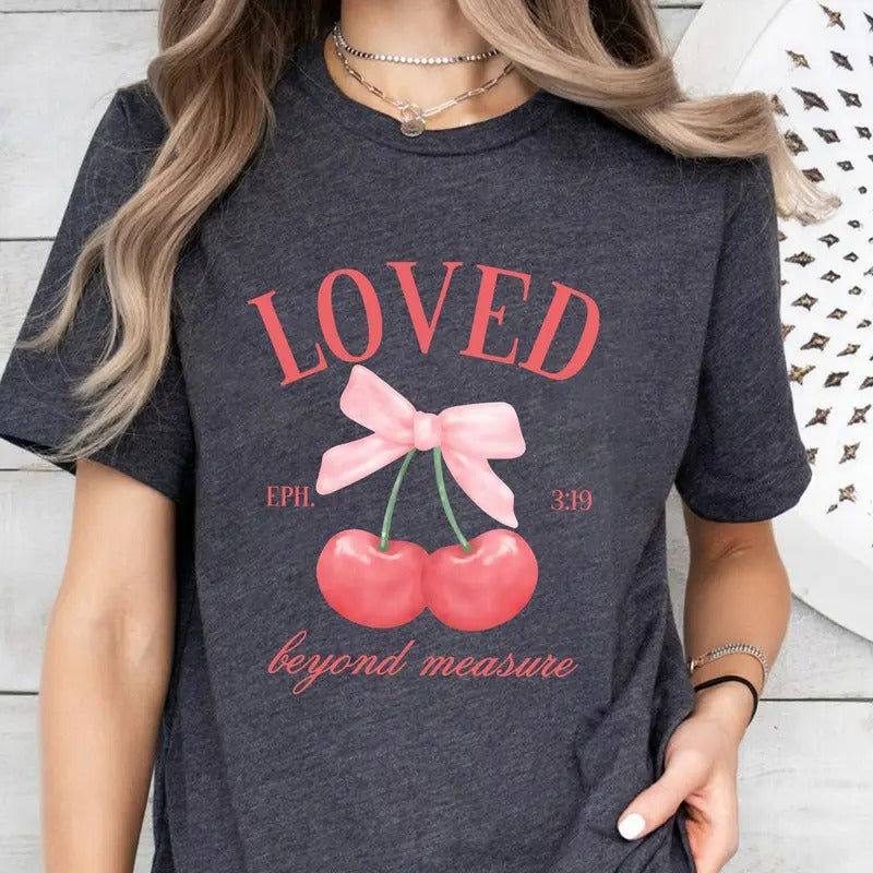 Coquette Christian Shirt For Women, Bible Verse T Shirt, Trendy Christian Clothing, Bow Tshirt, Christian Gift For Her, Balletcore shirt