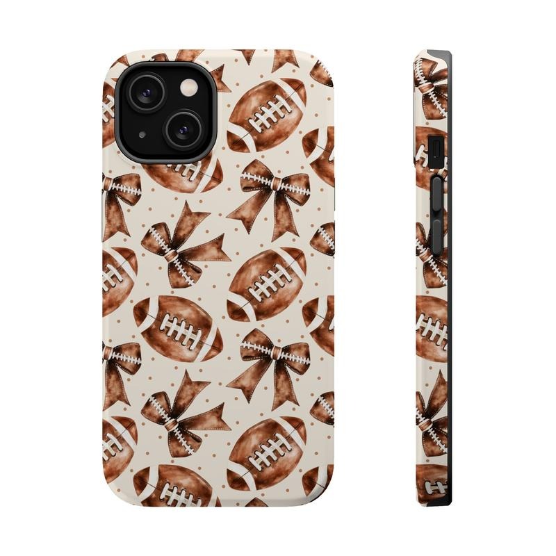Coquette Football Phone Case Mag Safe Compatible Magnetic Tough Cases