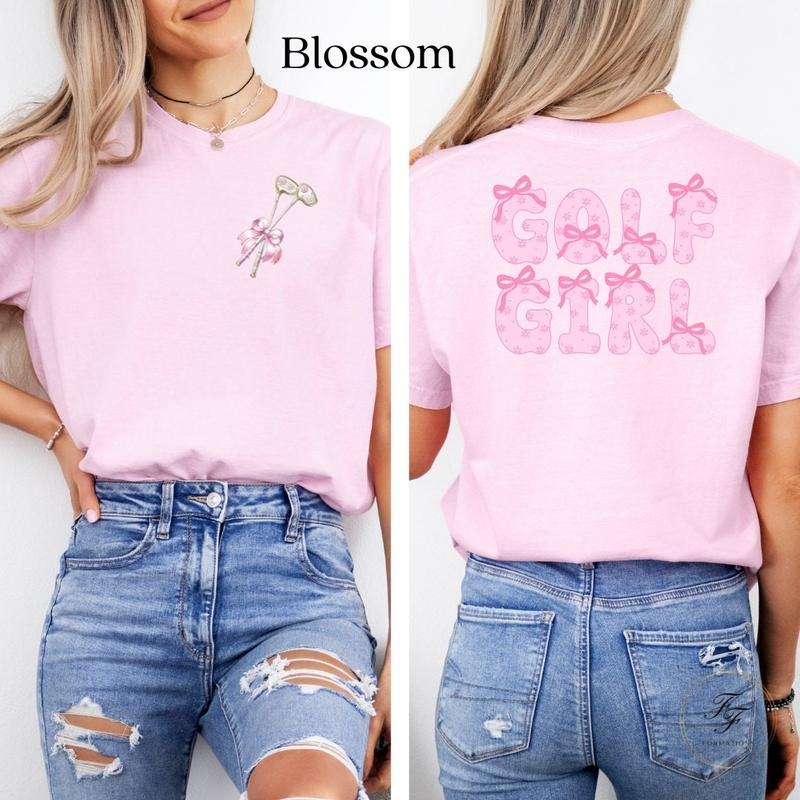 Coquette Golf Shirt Golf Clubs Golf Girl Bows Mom Golf Top Golf Coquette Gift For Her Mother's Day Golf Asseccories
