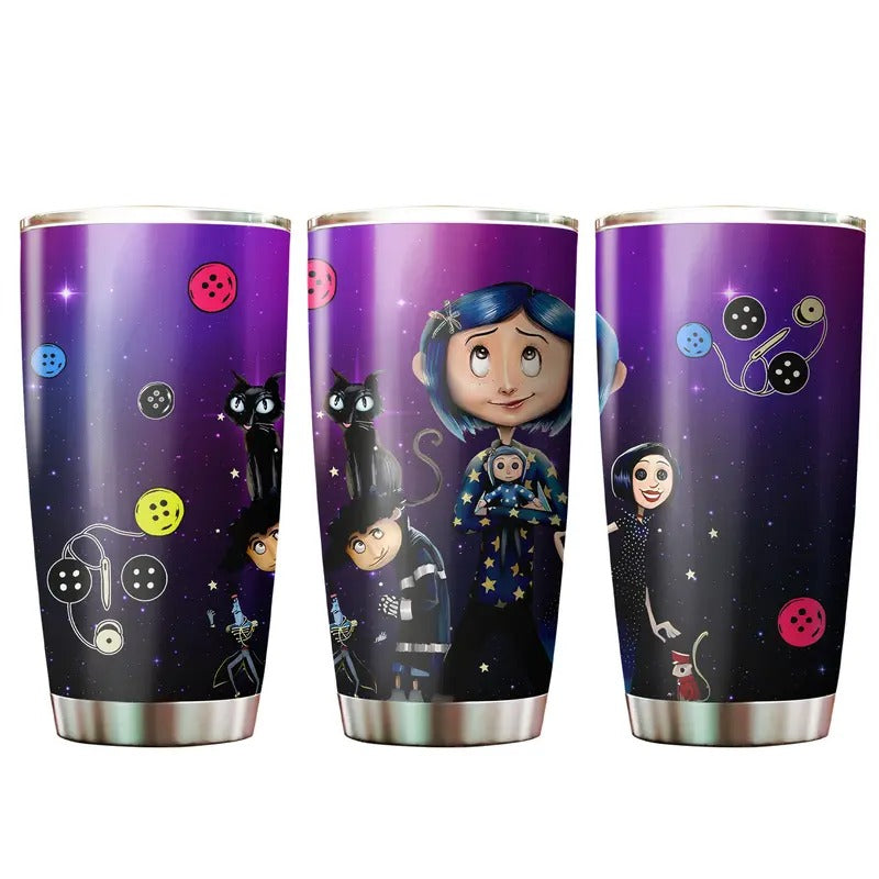 Cor.ralinee Inspired Tumbler, Skinny Tumbler, 20oz Tumbler, Tumblr Sublimation Metal