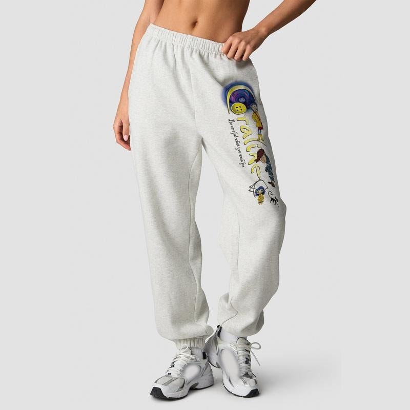 Coraline Sweatpants, Coraline Sweatsuits, Coraline Horror Movie, Halloween movie, Chritmas Gifts