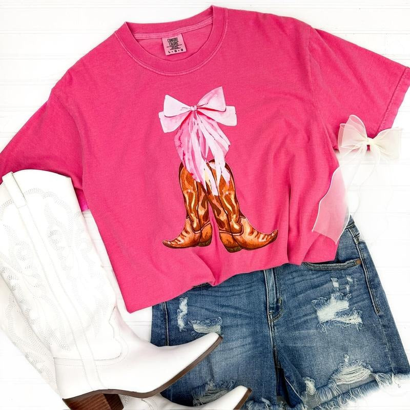 Country Boots Coquette Comfort Colors T-Shirt
