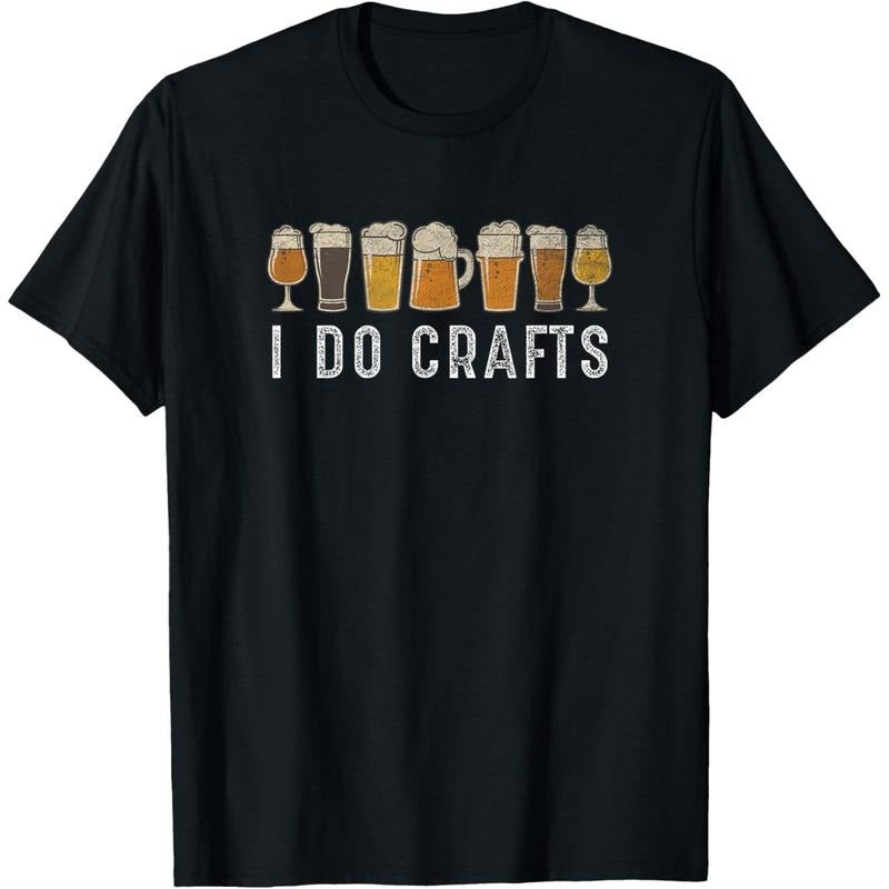 Craft Beer Vintage I Do Crafts Home Brew Art T-Shirt made in us