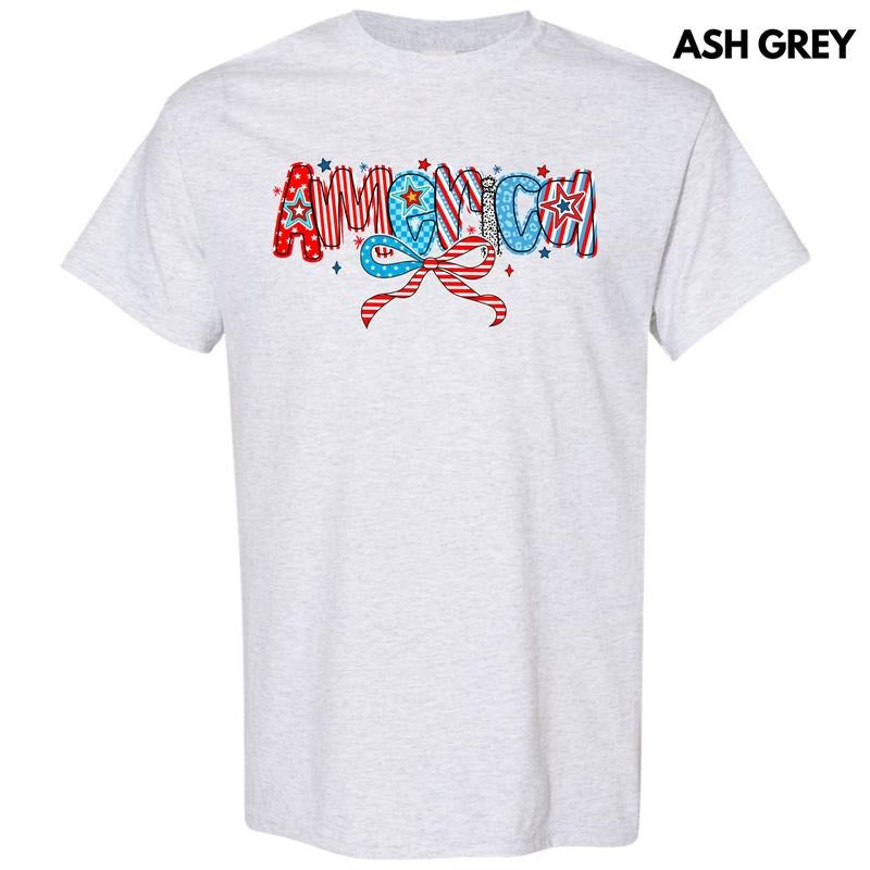 Crazy Pattern America Gildan Short Sleeve T-Shirt 'NLB'