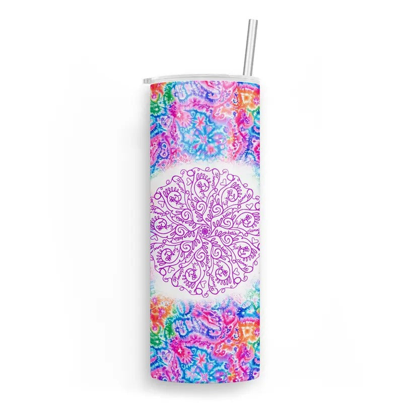 Curse Word Mandala 20 oz Skinny Tumbler