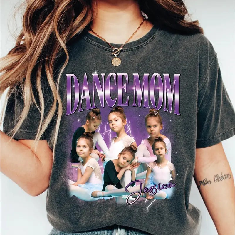Custom Dance Mom Shirt, Comfort Colors Dance Mom Shirt, Your Name Tshirt, Dance Lover Shirt, Dance Mom Tee, Cheer Mom Bootleg Tshirt