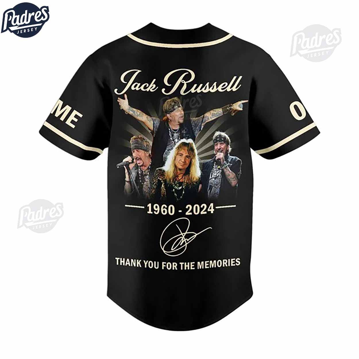 Custom Great White Jack Russell Baseball Jersey - Padres Jersey Oasis: Elevate Your Baseball Style Game