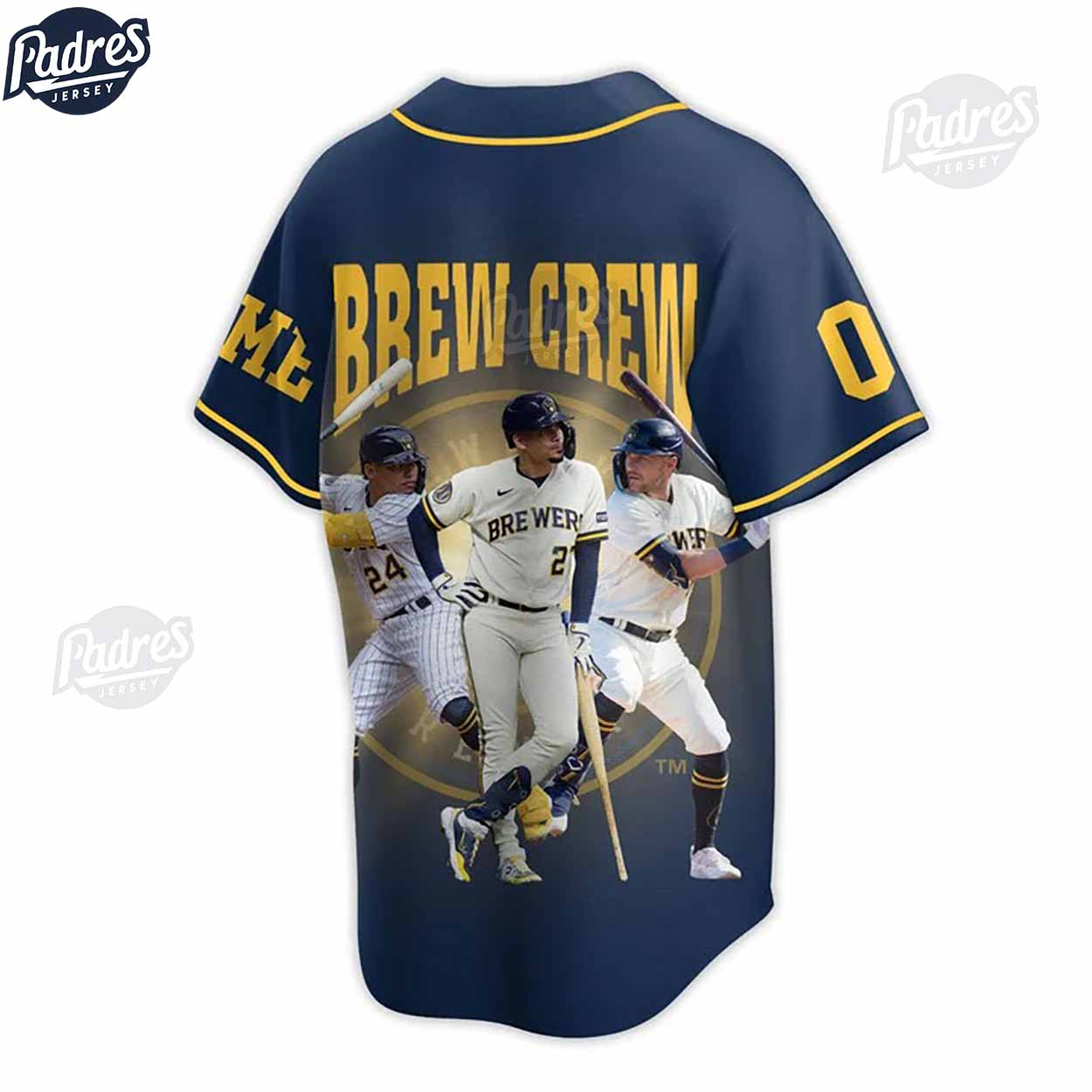 Custom Milwaukee Brewers Baseball Jersey For Lovers - Padres Jersey Oasis: Elevate Your Baseball Style Game