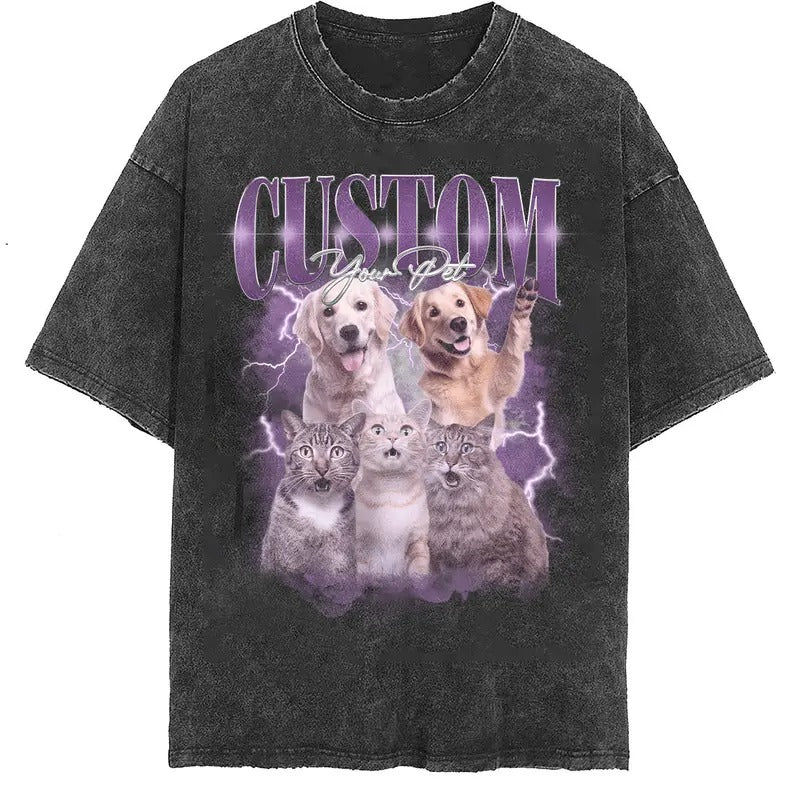 Custom Photo Dog Bootleg 90s Shirt, Custom Bootleg Rap Tee Shirt, Custom Pet Photo Your Own Bootleg Shirt, Change Design Here