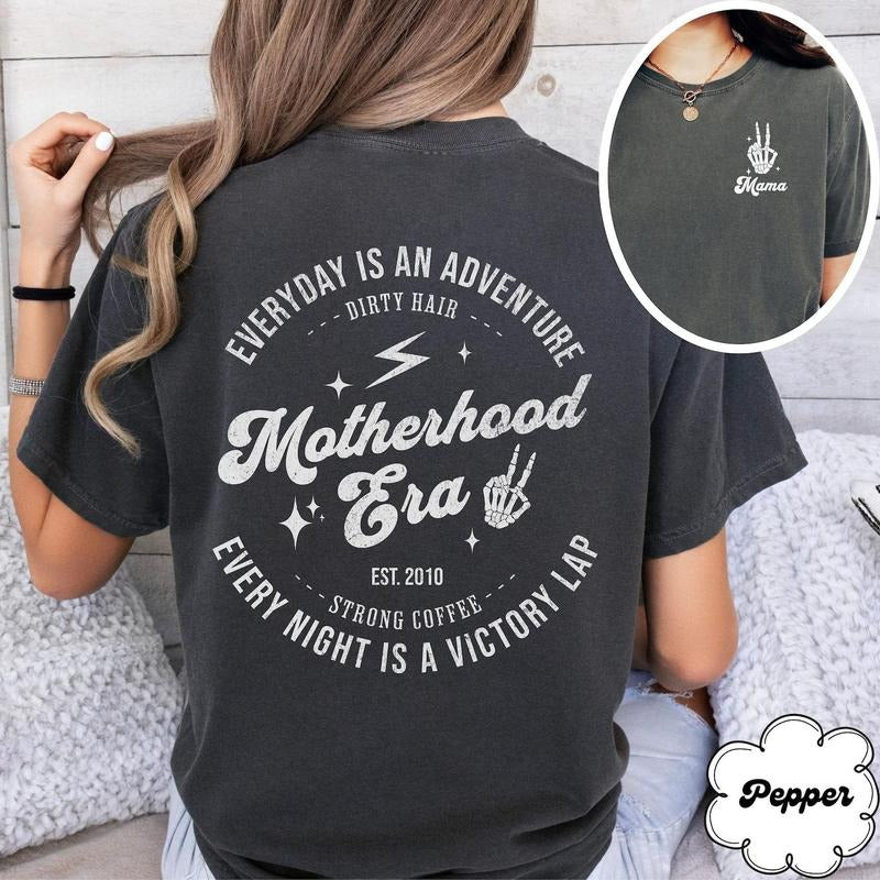 Custom Skeleton Motherhood Shirt, Mother's Day Shirt, Funny Mom Shirt, Mom Club Shirt, Funny Mothers Day Gift, New Mom Gift