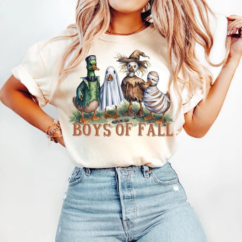 Cute Boys of Fall Ghost Ducks Shirt, Fall Vibes, Fall Pumpkins, Fall Autumn, Fall Season