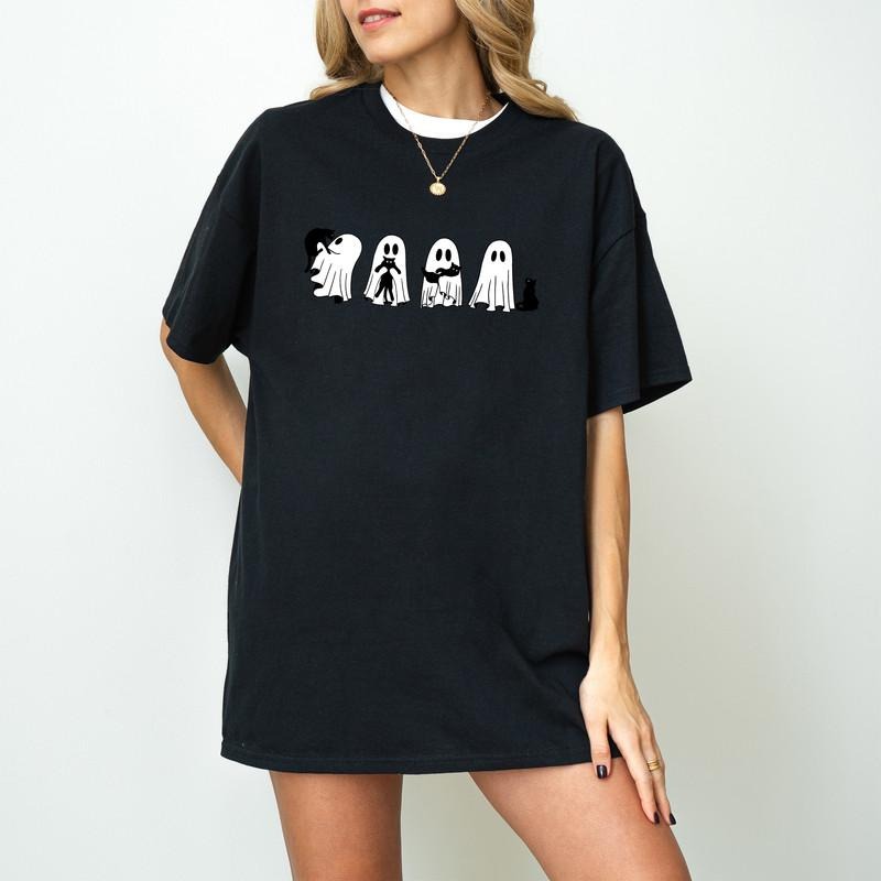 Cute Ghost Cat Shirt, Black Cat Halloween Shirt, Halloween T-Shirt, Ghost Cat Sweatshirt, Halloween Cat T-Shirt, Spooky Season, Cat Lovers Gift