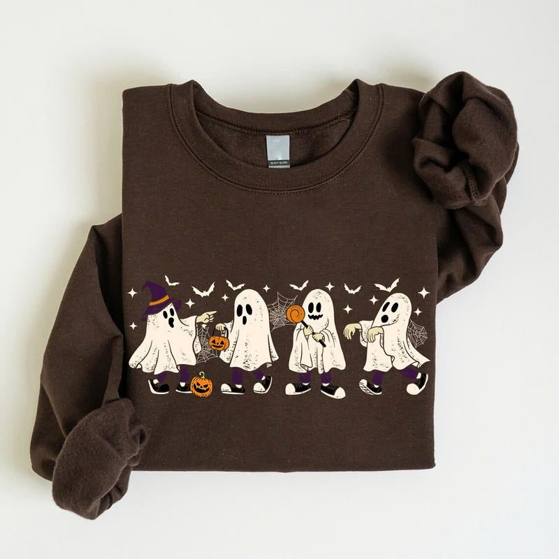 Cute Ghost Halloween Shirt, In The Ghost Shirt, Retro Spooky Season Shirt, Ghost Halloween Sweater, Halloween Gift
