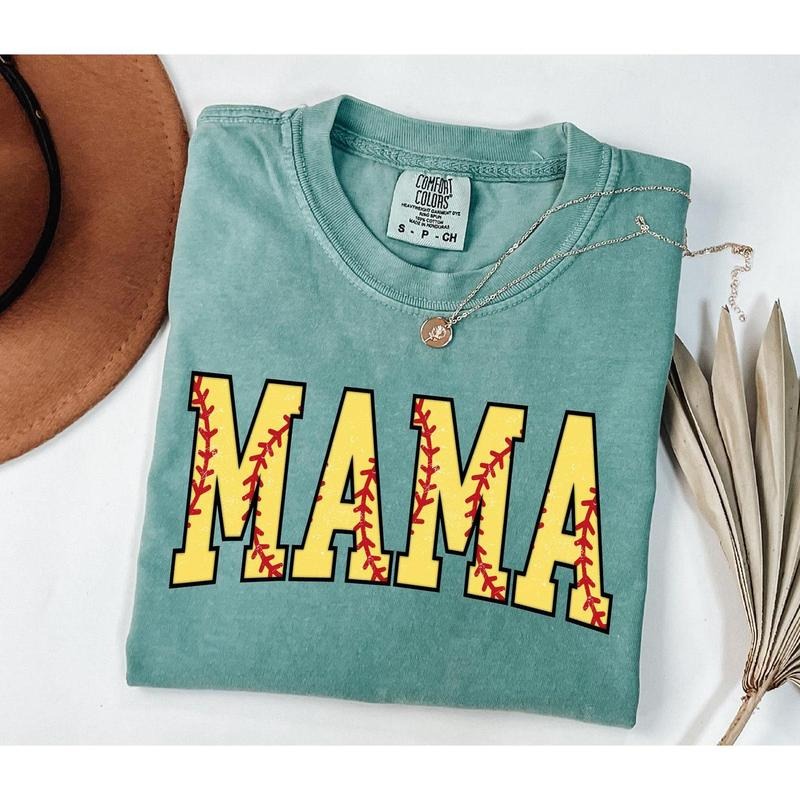 Cute Softball Mama Shirt, Mothers Day Gift For Softball Mom, Gift For Softball Lover Mom Shirt, Mothers Day Shirt, Softball Season Mom Shirt