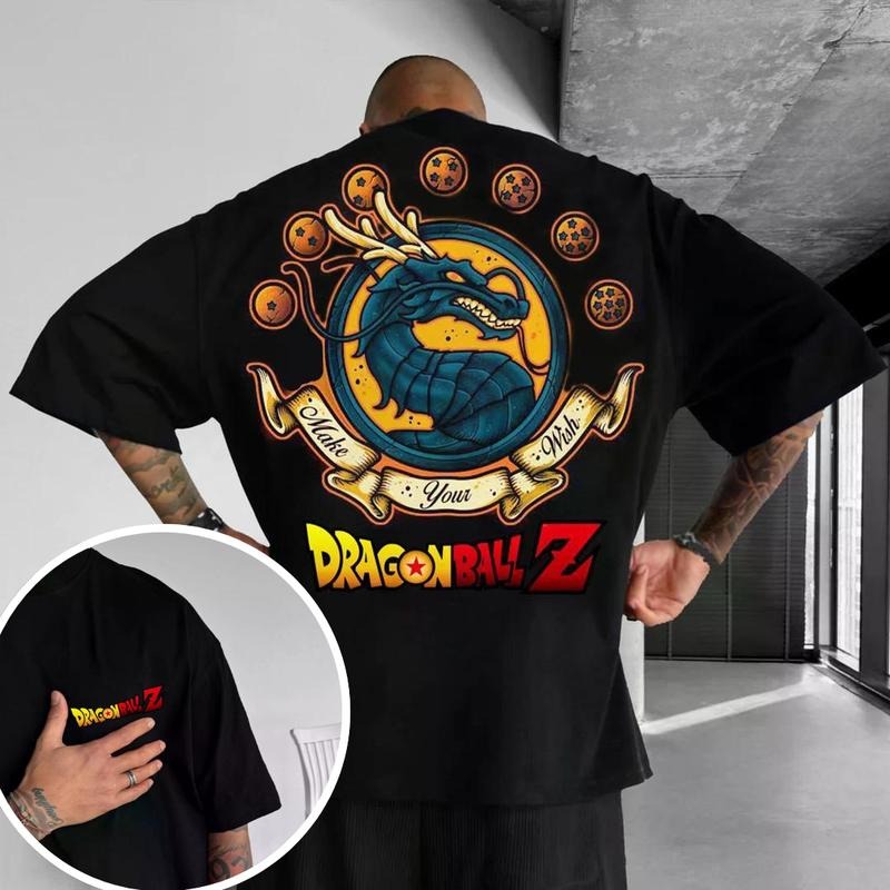 DB Dragon Make Your Wish 2-sides PrintedTee, Best Anime Hoodie, Gift For Anime Lovers, Anime Printed Shirt, Gift For Him, Gift For Her subtle anime