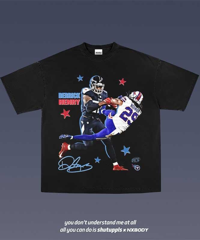 DERRICK HENRY 1.3 VINTAGE TEE | MEN'S GRAPHIC T-SHIRT SWEATSHIRT HOODIE | GIFT FOR FAN