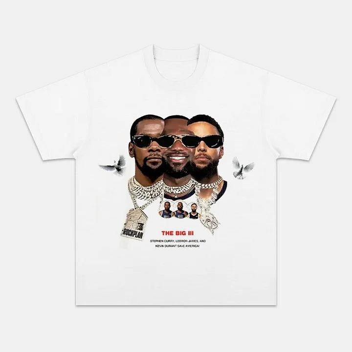 DREAM TEAM THE BIG THREE | Vintage Tee Graphic T-Shirt Sweatshirt Hoodie | Sport Tee - Gift For Fan