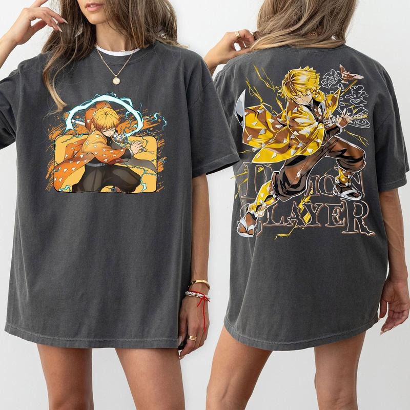 DS Thunder Breathing Tshirt Crewneck Hoodie, Anime Lover Gift