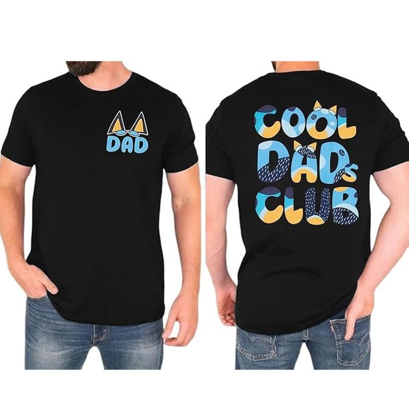 Dad Shirt Men Cool Dad Club T-Shirts Father's Day Tops Dad Birthday Gift Tees Dad Life Clothes
