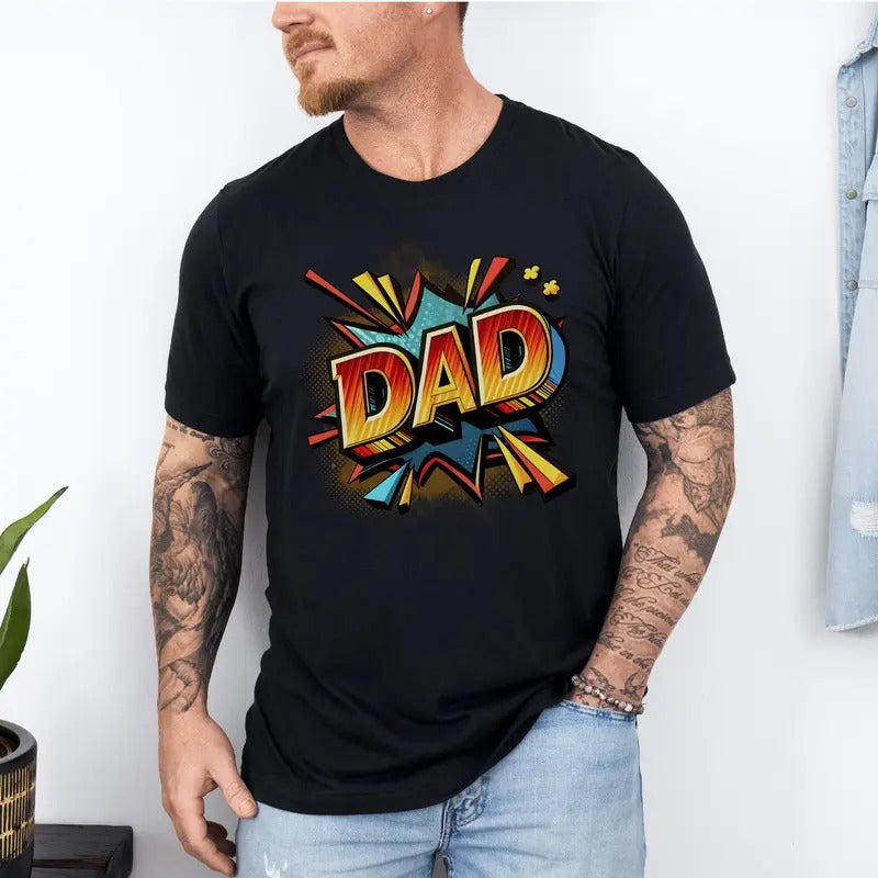 Dad Shirt, Fathers Day Shirt, Trendy Daddy Shirt, Gift for New Dad, Colors Men's shirt, Dad T-Shirt, Fathers Day Gift