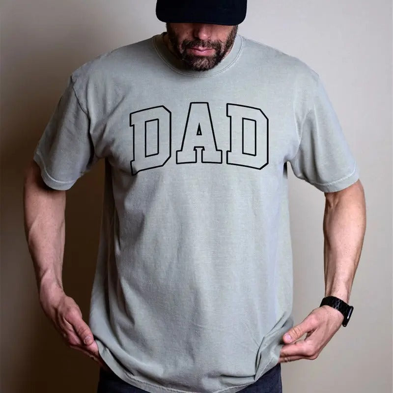 Dad Shirt, Fathers Day Shirt, Trendy Daddy Shirt, Gift for New Dad, Custom Colors Men's shirt, Dad T-Shirt, Fathers Day Gift Menswear Top