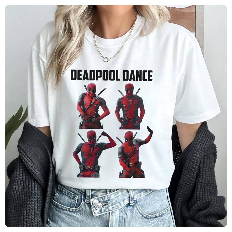 Deadpool Movie Shirt Deadpool Dance Shirt Deadpool Wolverine Shirt Wade Wilson Logan Shirt Superrhero TShirt