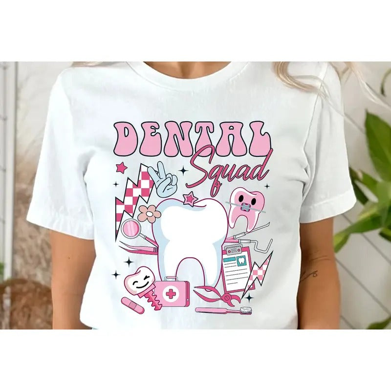 Dental Squad Graphic Top