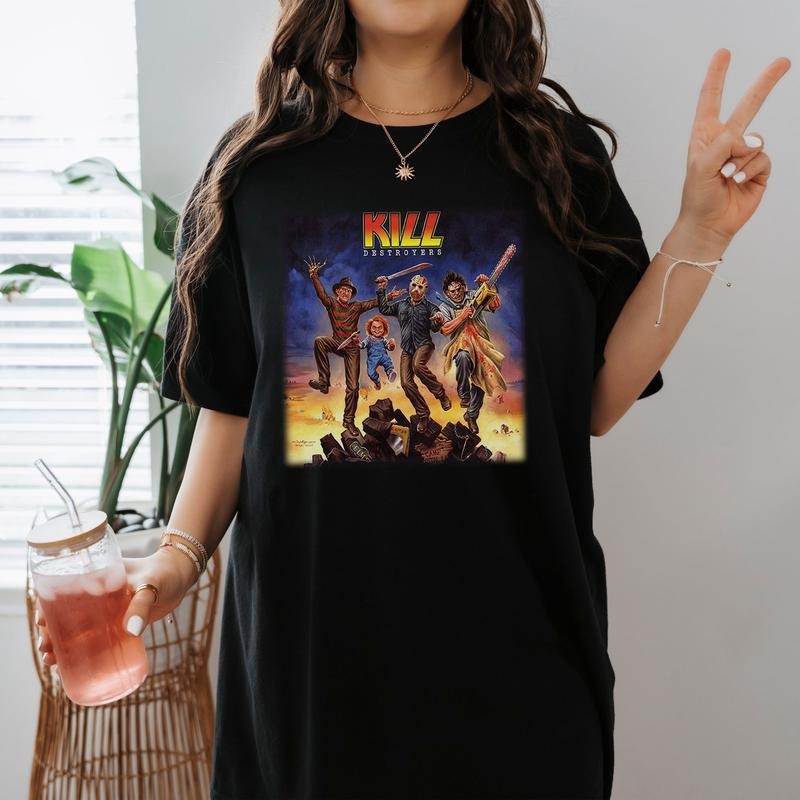 Destroyers Jason Fan Voorhees Lovers Shirts Michael Fan Myers Lovers T Shirt