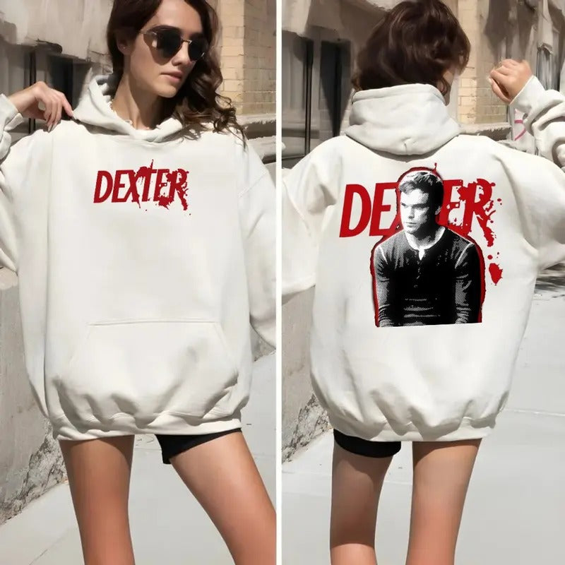 Dexter Morgan Shirt 2 Sides, Dexter Tv Show, Michael C.Hall, Dexter He's Got A Way With Murder Sweatshirt, Unisex Sweater Pullover Tee Fit