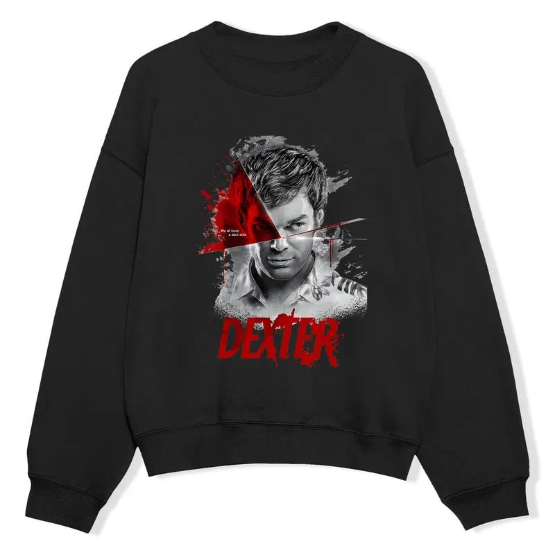 Dexter Morgan TV Show Sweatshirt, Horror Blood Sweatshirt, Tonight's The Night Sweatshirt For Dexter Fan, Unisex Comfort Rock Style Bootleg Outfitstyle{n002}2