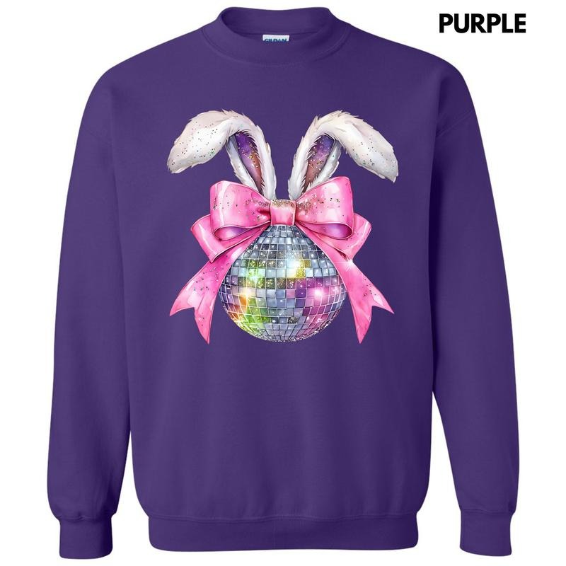 Disco Ball Bunny Ears Sweatshirt 'NLB'
