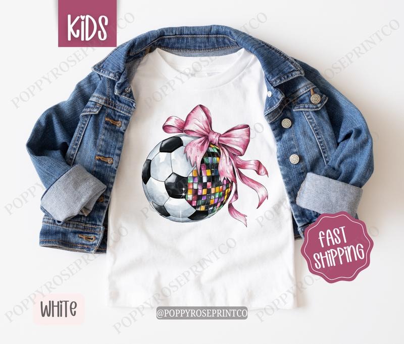 Disco Soccer Kid Shirt, Children's Soccer Tee, Sports Youth Shirt, Youth Soccer Tee