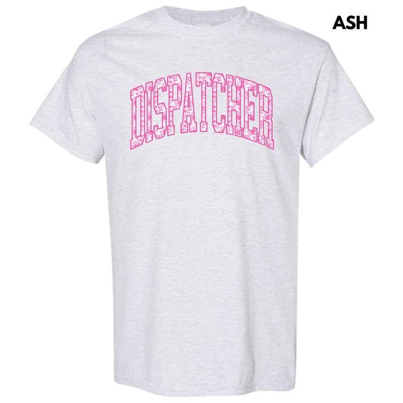 Dispatcher Pink Floral Gildan Short Sleeve T-Shirt 'NLB'