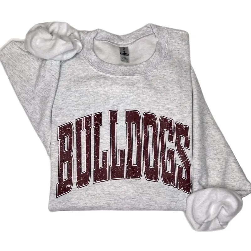 Distressed Bulldogs Sweatshirt