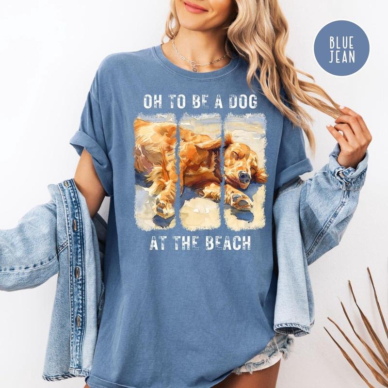 Dog Lover Beach Tee, Dachshund Mom Comfort Color Tee Shirt Gift for Doxie Mom, Dog Lover Gift Tee, Animal Lover Gift, Dog Lover Beach Tee