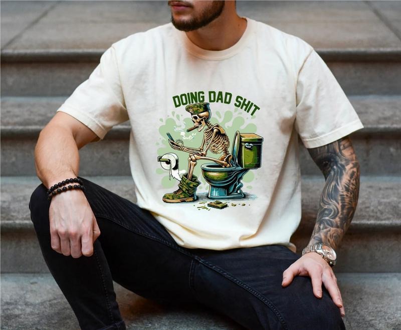 Doing Dad Shit T-shirt, Sarcastic Skeleton Shirt, Sarcastic Dad T-Shirt, Dad Humor Sweater,Best Dad Shirt, Gift for Dad,Dad Joke Tee, Father's Day