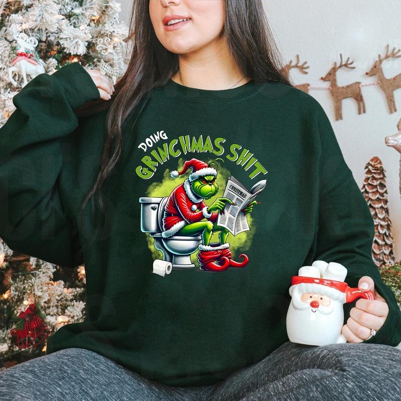 Doing Green Sh*t Funny Sweatshirt, Christmas Funny Movie Sweater, Friends Gifts for Women Holiday