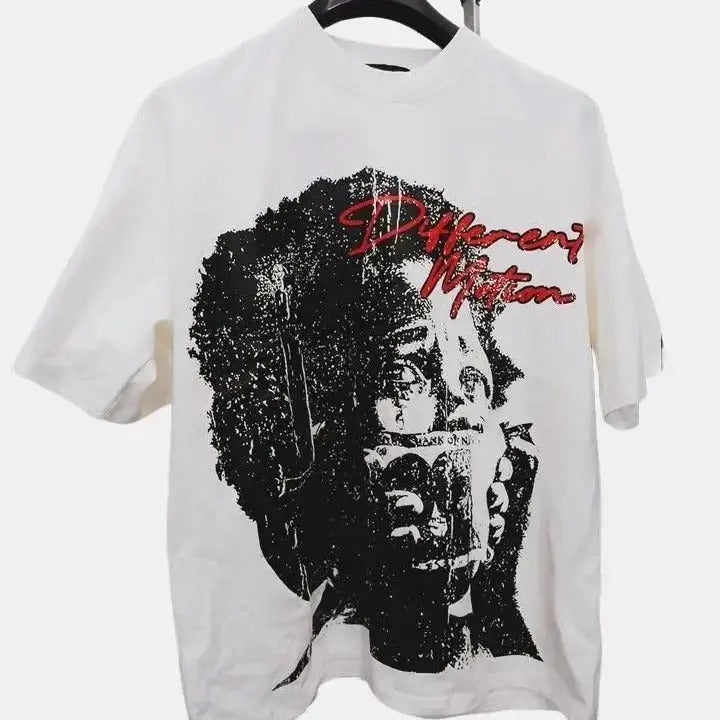 Don't Go Broke Don't Go Broke Different Motion Graphic Casual Cotton Short Sleeve Crewneck Men T-Shirt with Graphic Design - Polyester