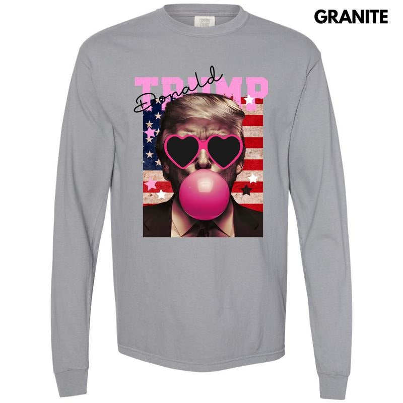 Donald Bubblegum Long Sleeve Comfort Colors T-Shirt 'NLB'