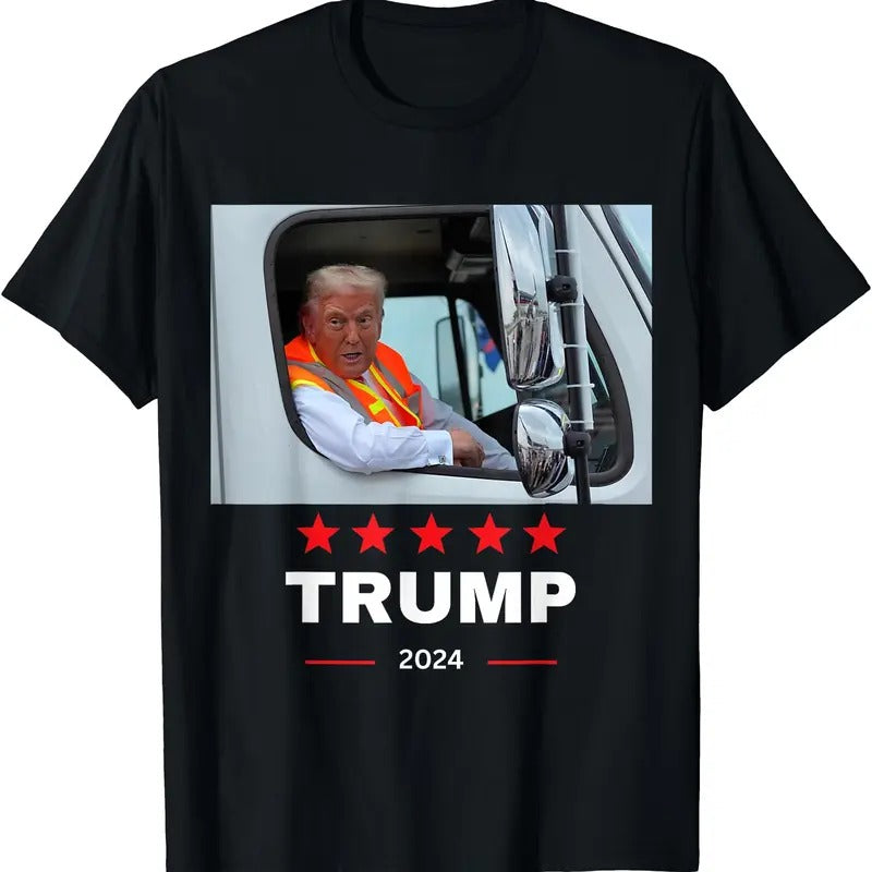 Donald Trump rides in garbage truck T-Shirt