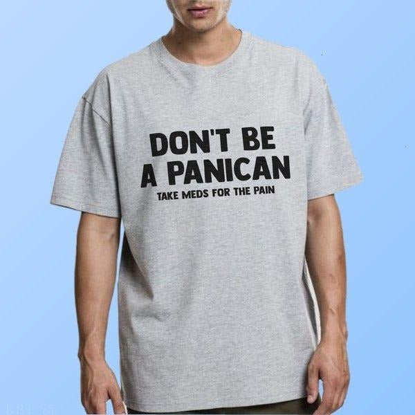 Dont Panic T-shirt Lightweight And Breathable Cozy Graphic T Shirt For Chilly Days