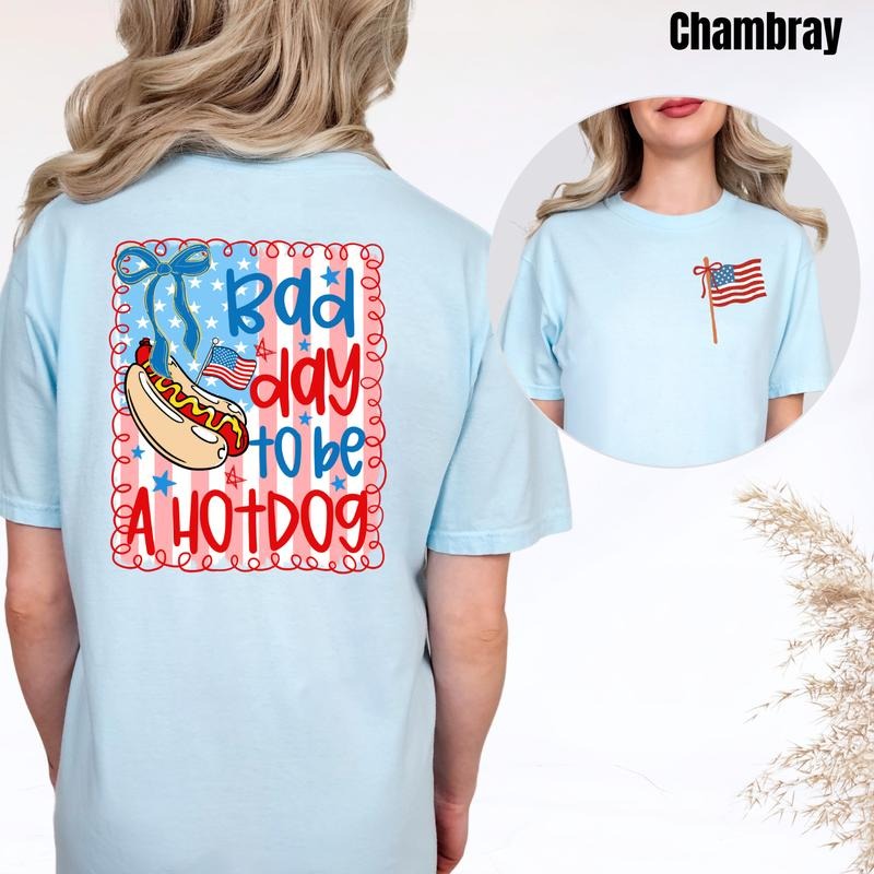 Double American Hotdog Comfort Colors T-Shirt 'NLB'