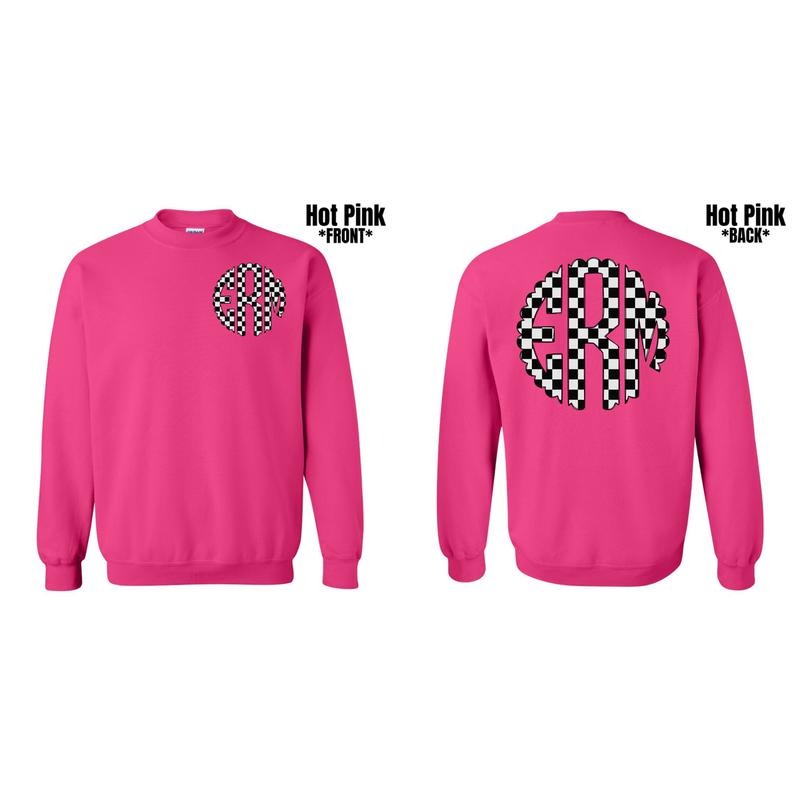 Double Monogram Black Checkered Sweatshirt 'NLB'