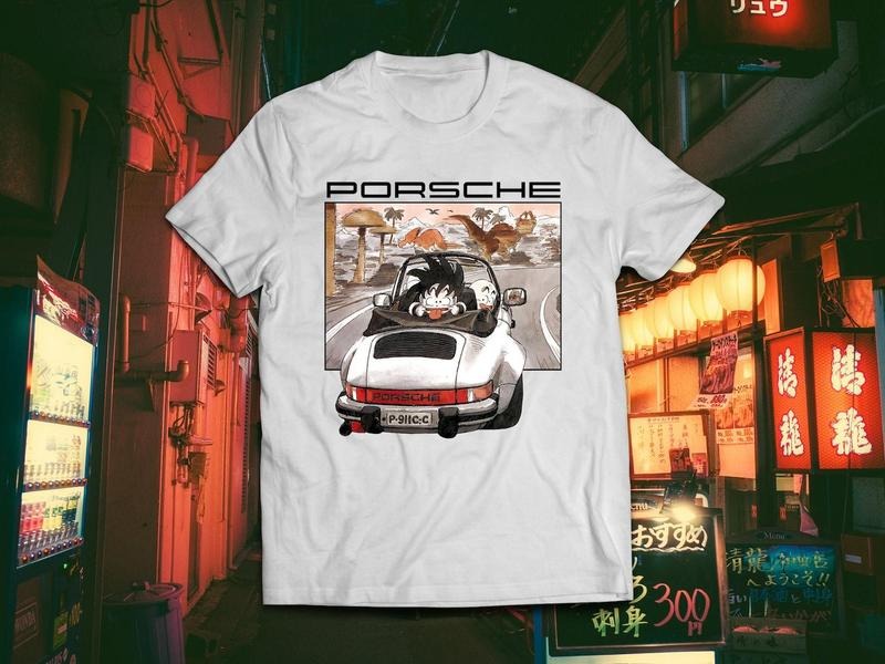 Dragon Ball Car Shirt, Goku, Krillin, Bulma, Roshi-Vintage unisex Tshirt