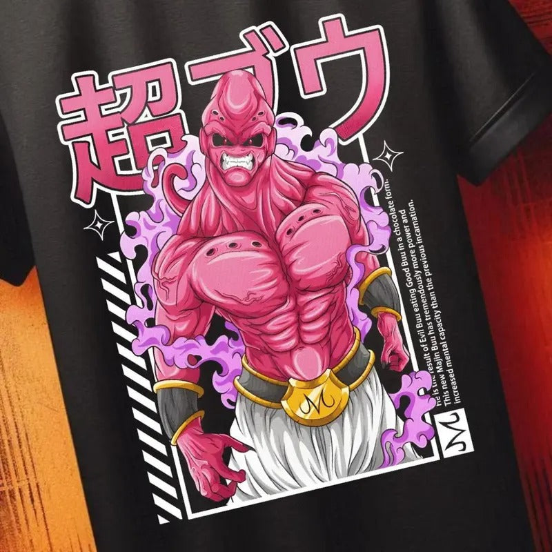 Dragon Ball Z - Majin Buu | Anime Graphic Tee | Otaku Clothing | Unisex | Mens & Womens | Gift for Anime Fans | Streetwear, Easy