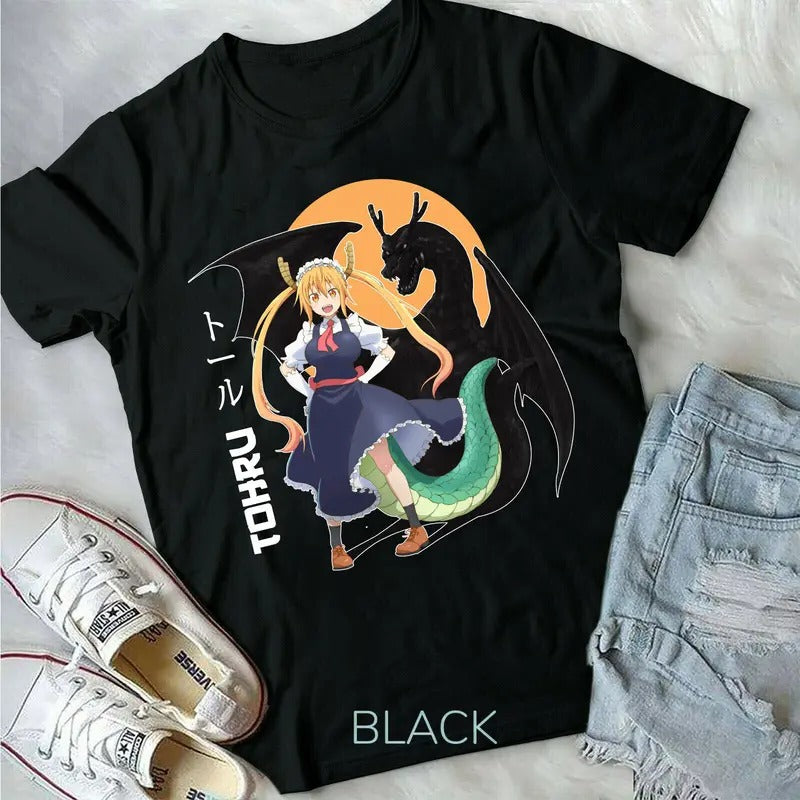 Dragon Maid Tohru Kobayashi-san Chi no Maid Dragon new top Unisex T-Shirt S-4XL